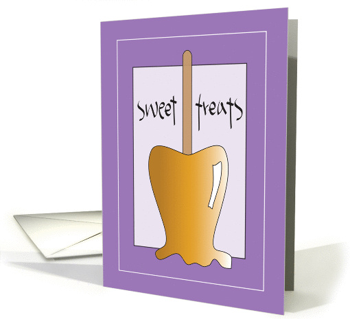 National Caramel Apple Day, Yummy Caramel Apple Sweet Treat card