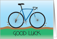 Good Luck for Cyclo-Cross Race, Cyclo-Cross Bicycle on Track card