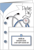 Hand Lettered Doctors’ Day 2023 with Stethoscope Full of Medical Items card