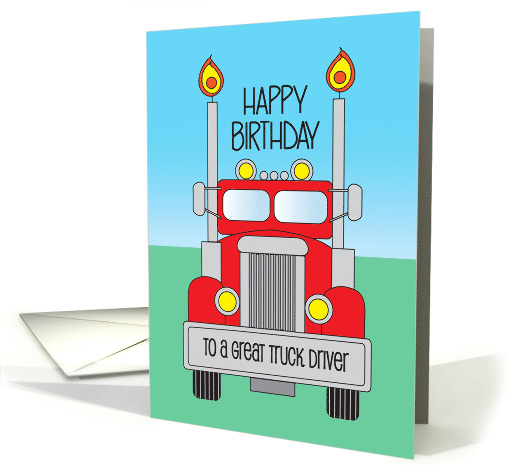 Birthday for Cargo Truck Driver with 10 Wheeler with... (1421320)