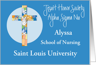 Jesuit Honor Society Alpha Sigma Nu, Custom Name & School card