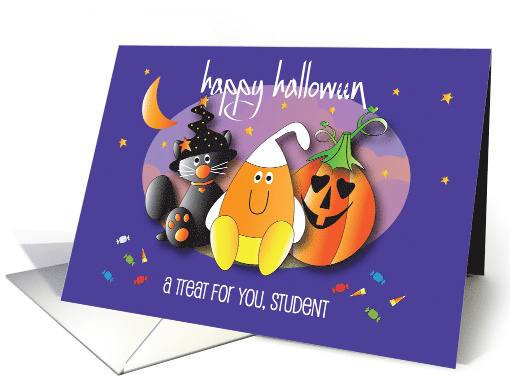 Halloween for Student with Jack O' Lantern, Black Kitty... (1424984)