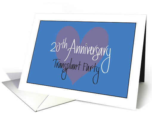 Hand Lettered Invitation 20th Anniversary of Heart... (1425196)