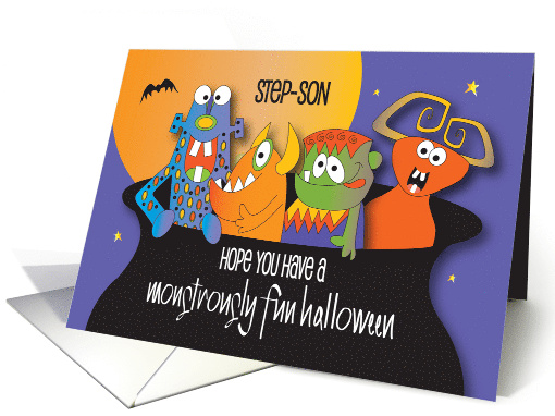 Hand Lettered Monstrously Fun Halloween Step Son Monsters... (1425642)