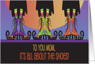 Halloween for Mom It’s All about the Shoes with Curly Toed Witch Boots card
