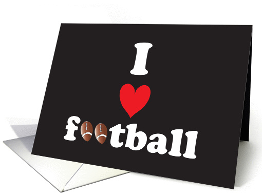 I Love Football, Thinking of you for Lover of Football card (1436564)