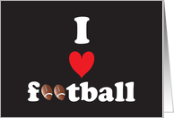 I Love Football, Thinking of you for Lover of Football card