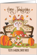 Hand Lettered Thanksgiving for Niece Scarecrow Girl You’re A-Maizing card