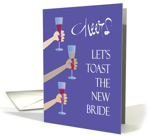 Invitation to Bachelorette Wine Party with Arms Toasting... (1440082)