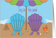 Summer Season, Toes in the Sand Beach Chairs and Rolling Waves card