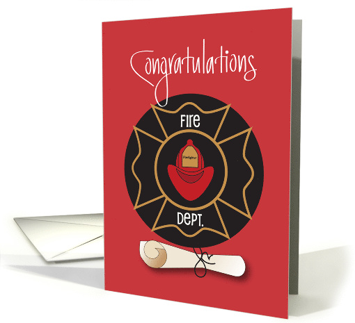 Graduation for Firefighter, Firefighter Badge, Hat and... (1441718)