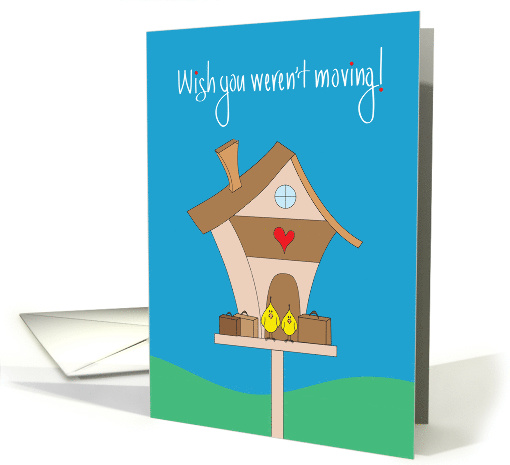 Farewell, Moving to New Home, Packed Birds & Birdhouse card (1442522)