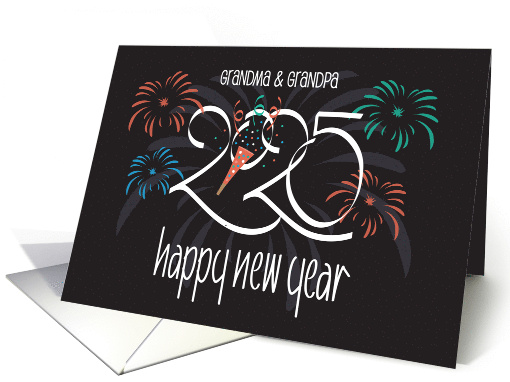 Hand Lettered New Year's 2025 for Grandma and Grandpa... (1444220)