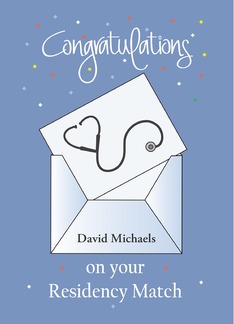Congratulations for Residency Match Day, with Custom Name