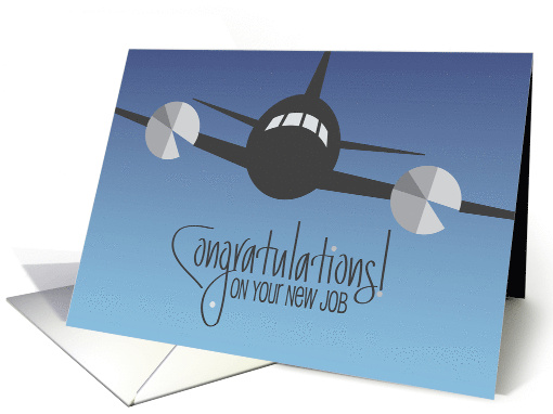 Hand Lettered New Job for Pilot Soaring Plane with... (1446424)