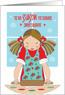 Christmas for Daughter Tis the Season for Cookies with Holiday Baker card