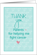 Thank you to Parents for Helping to Fight Cancer, with Hearts card