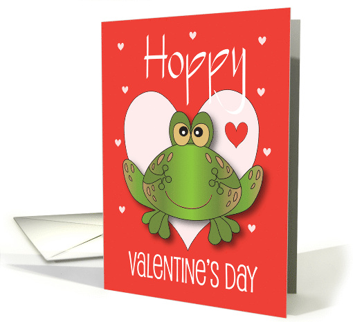 Hand Lettered Valentine's For Kids with Green Frog and... (1455660)