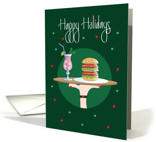 Christmas Happy Holidays for Waitress or Waiter, Food &... (1457608)