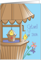 Get Well Soon After Varicose Vein Surgery, Birds & Wishing Well card