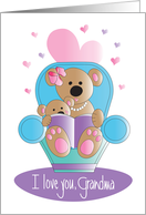 Mother’s Day to Grandma from Grandson, Reading Together card