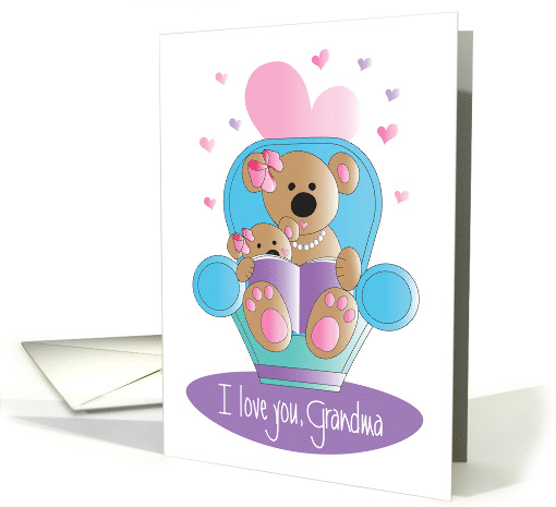 Mother's Day to Grandma from Granddaughter, Reading Together card