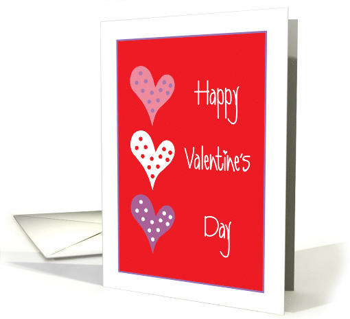 Valentine's Day for Son in Law, with Trio of Hearts card (1463976)