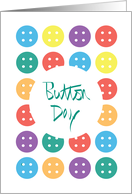 National Button Day, Rows of Colorful Button Patterns card