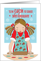 Christmas for Granddaughter Tis the Season for Cookies Goodie Baker card