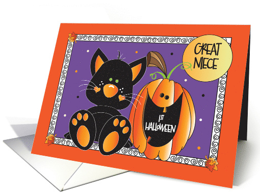 1st Halloween for Great Niece Black Kitty and Smiling... (1472296)