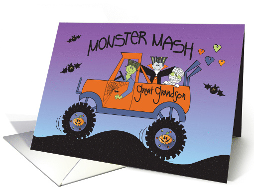 Halloween for Great Grandson Monster Mash Monsters in... (1472746)