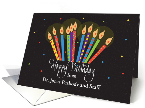 Hand Lettered Birthday Doctor to Patient, Candles with... (1476320)