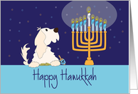 Hanukkah, with Dog...