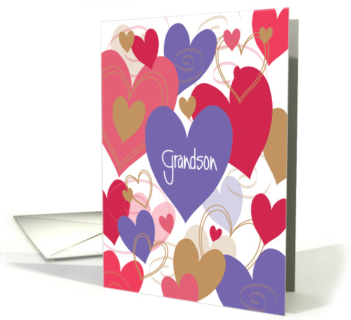 Hand Lettered Valentine's Day for Grandson Brilliant... (1507920)