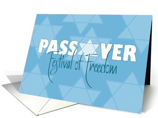 Hand Lettered Passover Festival of Freedom with Star of... (1509550)
