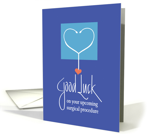 Good Luck on Surgical Procedure, Stethoscope with Heart card (1517326)