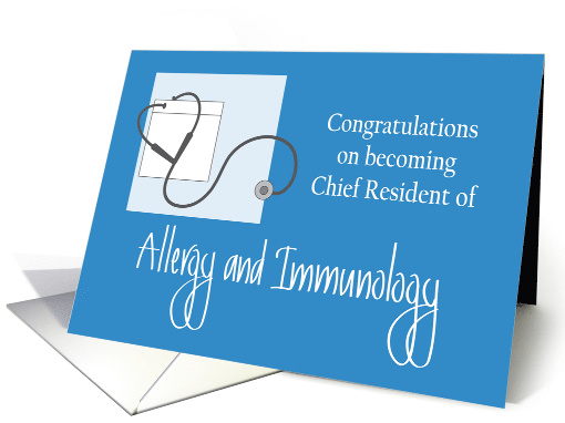 Congratulations Chief Resident of Allergy & Immunology card (1519886)