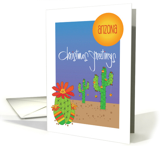 Christmas Greetings from Arizona Saguaro Prickly Pear... (1524836)