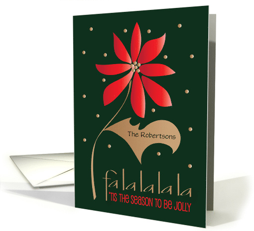 Christmas Poinsettia Season to Be Jolly Fa La La La La... (1530652)