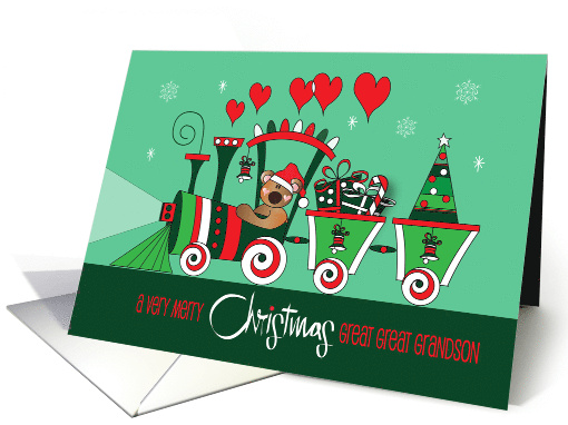 Christmas Great Great Grandson Decorated Christmas Train... (1550966)