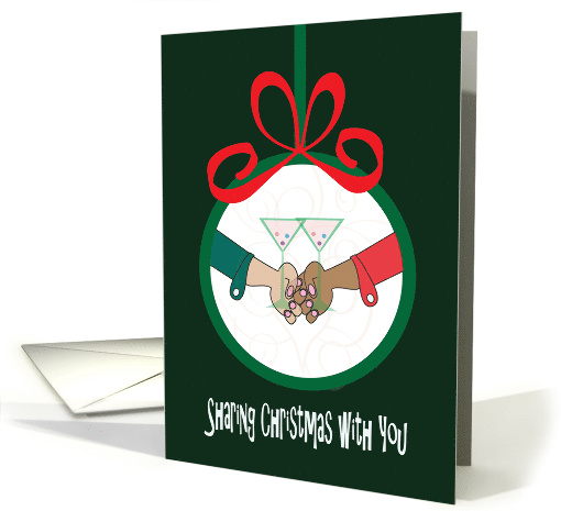Christmas for Gay Interracial Boyfriend, Ornament with... (1551400)
