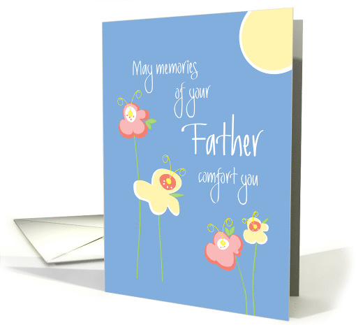 Hand Lettered Loss of Estranged, flowers in sunlight card (1554740)