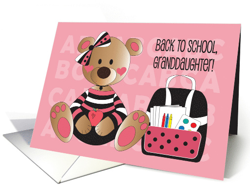 Back to School for Granddaughter Bear with Polka Dot... (1562578)