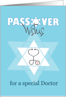 Hand Lettered Passover Wishes for Doctor, with Star of David card
