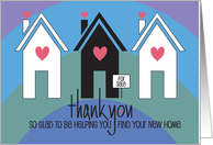 Hand Lettered Realtor Thank You and Client Welcome for Home Purchase card
