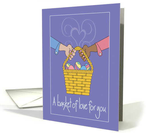 Hand Lettered Easter for Interracial Gay Boyfriend,... (1565642)