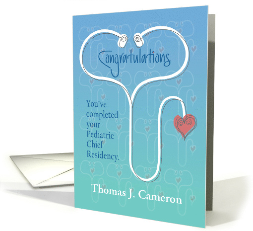 Graduation Congratulation for Pediatric Chief Residency,... (1570652)