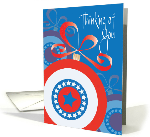 Hand Lettered Military Christmas, Large Red, White & Blue... (1571118)