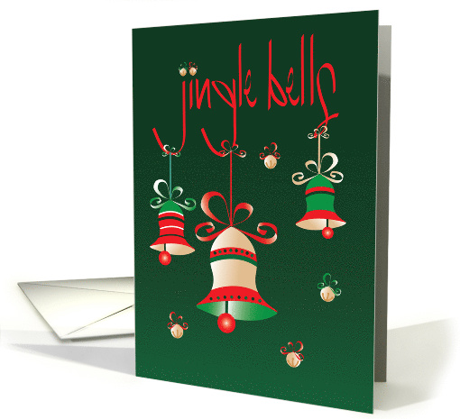Hand Lettered Christmas Bells with Dangling Bells and... (1571356)