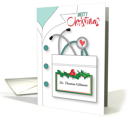Hand Lettered Christmas Joy to Outstanding Doctor,... (1572552)